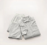Soft Knit Long Sleeve & Pants Pajama Set Mist