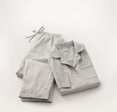 Signature Long Sleeve & Pants Pajama Set Pewter