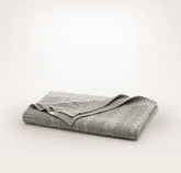 Cable Knit Baby Blanket Heathered Pewter