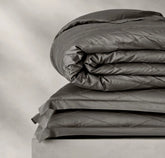 Reserve Embellished Duvet Set Stone/Stone Embroidered Lattice