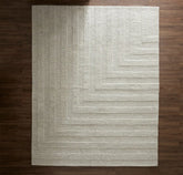 Modern Framed Rug Heathered Natural