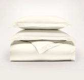 Signature Hemmed Duvet Set Cream