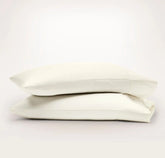 Percale Hemmed Pillowcase Set Cream