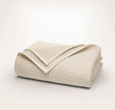 Waffle Bed Blanket Natural