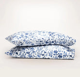 Signature Hemmed Pillowcase Set Navy Botanical