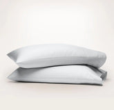 Percale Hemmed Pillowcase Set Sky