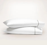 Signature Embellished Pillowcase Set White/Stone Embroidered