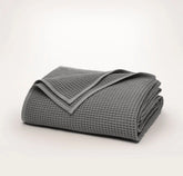 Waffle Bed Blanket Stone