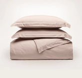Signature Hemmed Duvet Set Dusty Rose