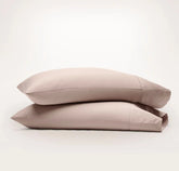 Percale Hemmed Pillowcase Set Dusty Rose
