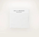 Percale Hemmed Fabric Swatch White