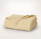 Waffle Bed Blanket Buttercup