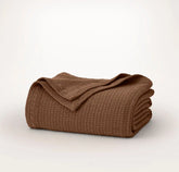 Modern Crochet Bed Blanket Chestnut