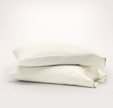 Signature Embellished Pillowcase Set Cream/Sand Curved Edge