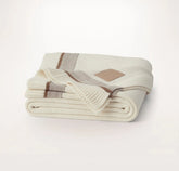 Court Knit Throw Blanket Cream