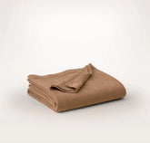 Dappled Vela Classic Coverlet Deep Camel