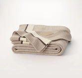 Court Knit Throw Blanket Heathered Oatmeal