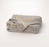 Court Knit Throw Blanket Heathered Pewter