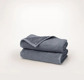Turkish Ribbed Hand Towels (Pair) Mineral