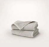 Turkish Ribbed Hand Towels (Pair) Pewter