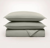 Signature Stripe Quilt Set Sageleaf