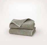 Turkish Ribbed Hand Towels (Pair) Sageleaf