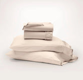 Signature Embellished Sheet Set Sandstone/Desert Sand Curved Edge