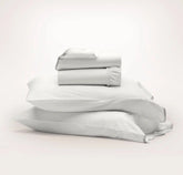 Signature Embellished Sheet Set White/Mist Curved Edge