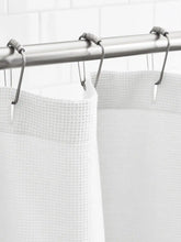 Waffle Shower Curtain White