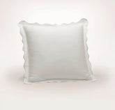 Signature Embellished Sham White/White Curved Edge