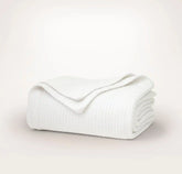 Modern Crochet Bed Blanket White