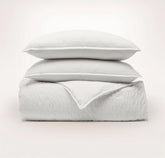 Relaxed Seersucker Duvet Set White