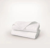 Turkish Waffle Hand Towels (Pair) White