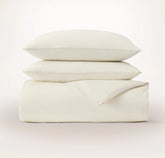 Signature Embellished Duvet Set Cream/Cream Piped Edge
