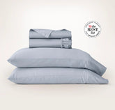 Percale Hemmed Sheet Set Hydrangea