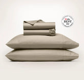 Percale Hemmed Sheet Set Oak