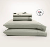 Percale Hemmed Sheet Set Sageleaf