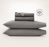 Percale Hemmed Sheet Set Stone