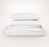 Percale Vintage Washed Duvet Set Vintage White