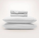 Signature Embellished Sheet Set White/White Ladder Stitch