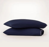 Signature Embellished Pillowcase Set Coastal Navy/White Sail Stitch