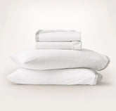Signature Embellished Sheet Set White/Shore/Sand Sail Stitch