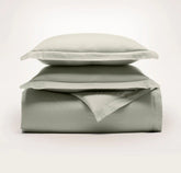 Signature Hemmed Duvet Set Sageleaf