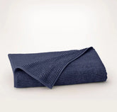 Turkish Ribbed Bath Sheet Coastal Navy