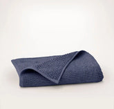 Turkish Ribbed Bath Towel Coastal Navy