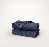 Turkish Ribbed Hand Towels (Pair) Coastal Navy