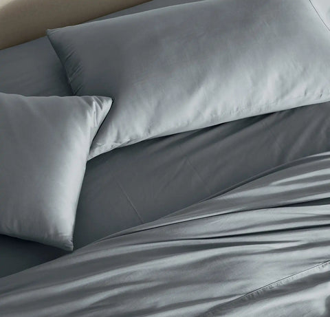 Signature Hemmed Pillowcase Set Bluestone