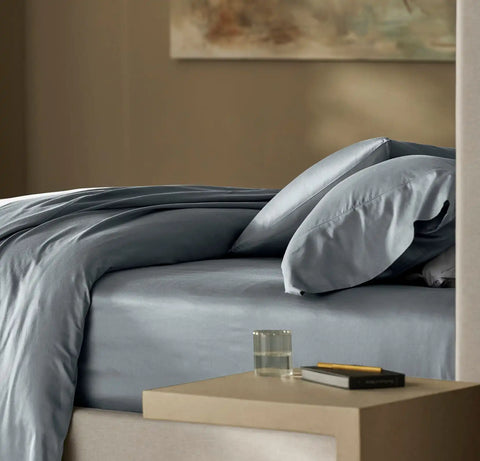Signature Hemmed Pillowcase Set Bluestone