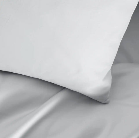 Percale Hemmed Pillowcase Set Sky