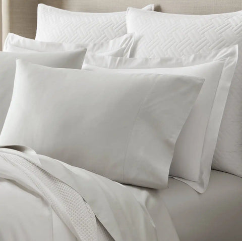 Percale Hemmed Pillowcase Set Mist